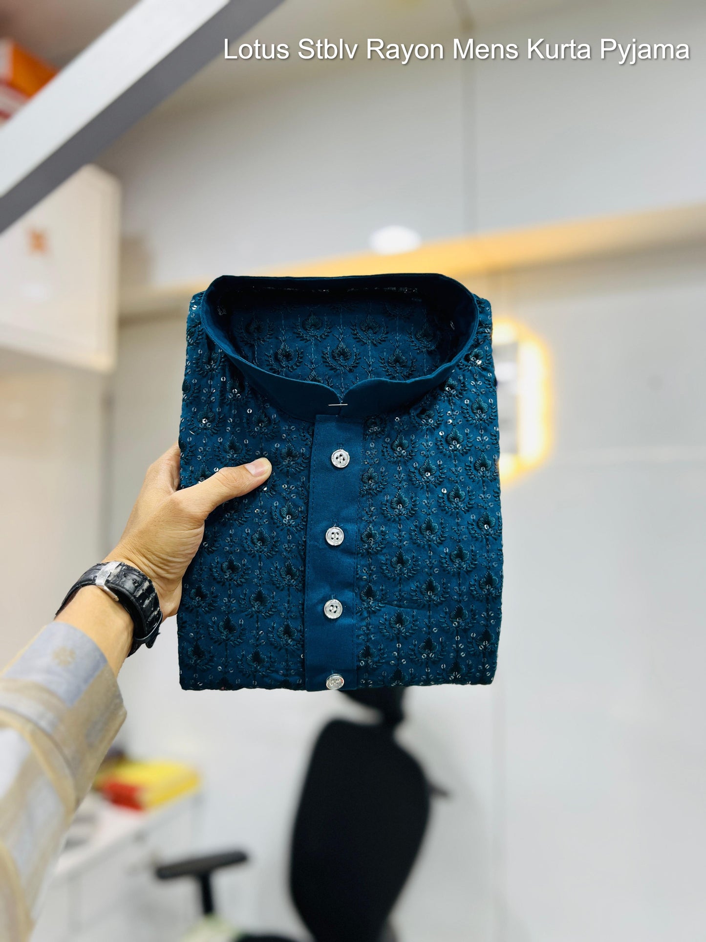 Lotus Stblv Rayon Mens Kurta Pyjama