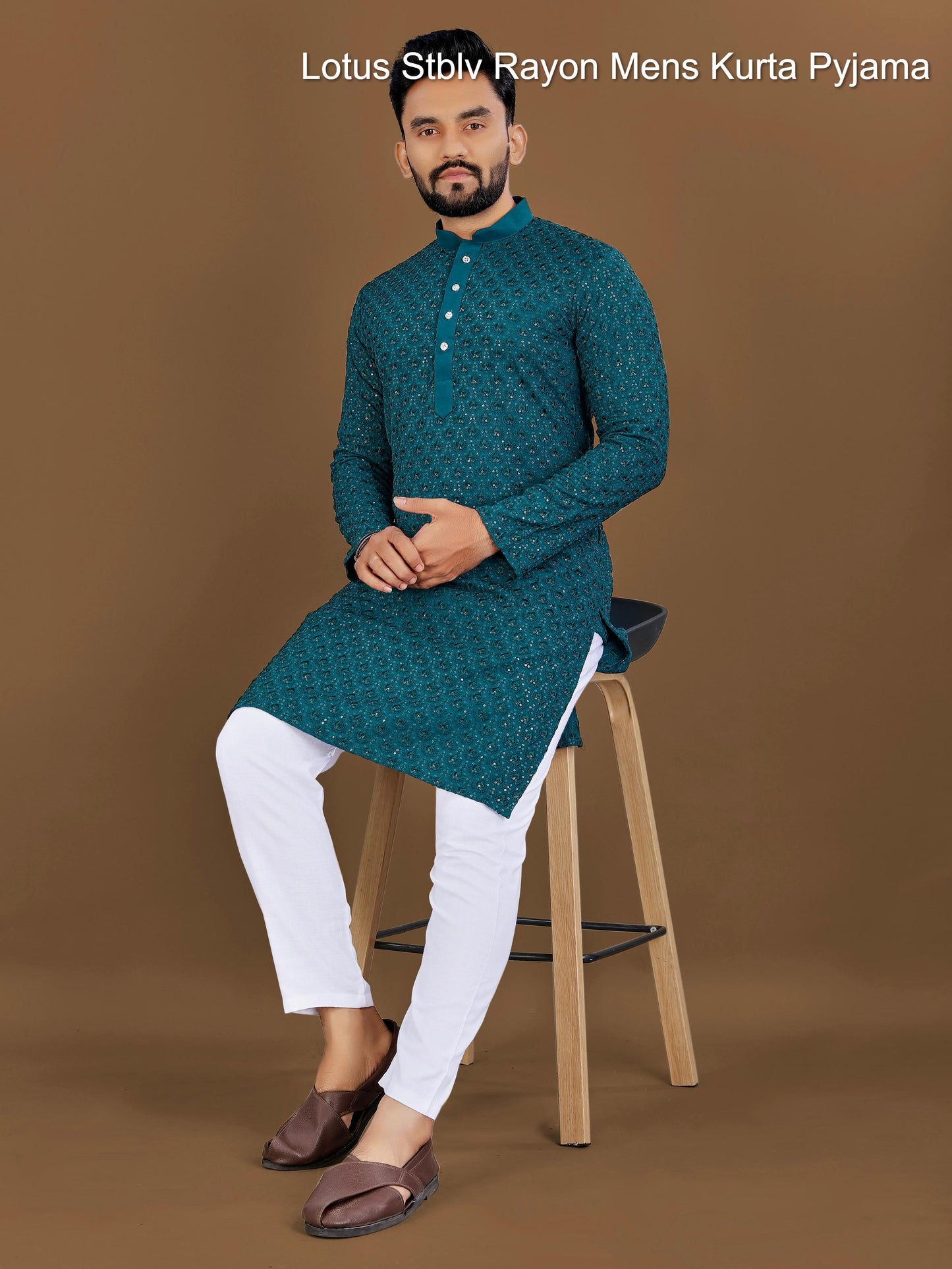 Lotus Stblv Rayon Mens Kurta Pyjama