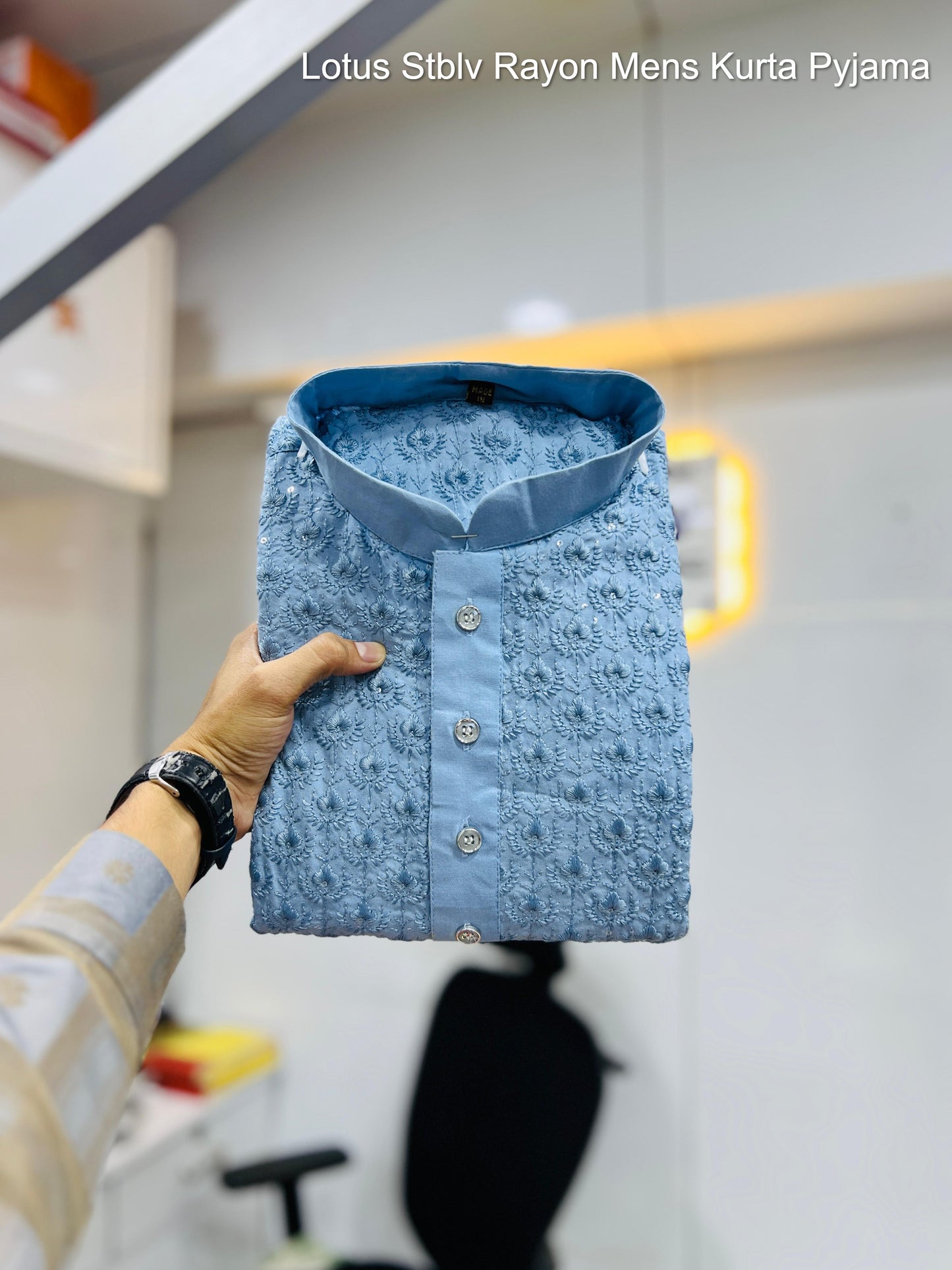 Lotus Stblv Rayon Mens Kurta Pyjama