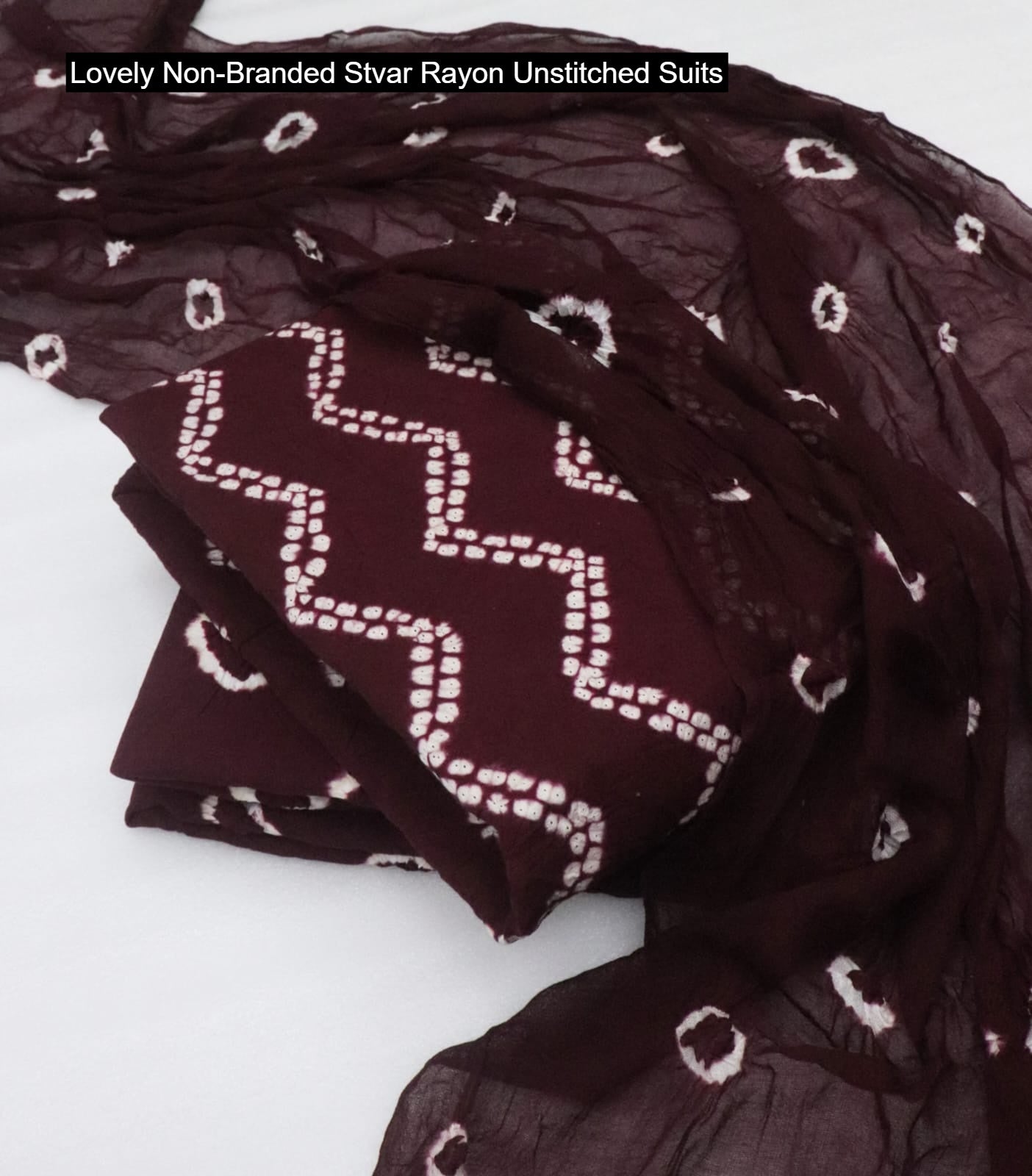 Lovely Non-Branded Stvar Rayon Unstitched Suits