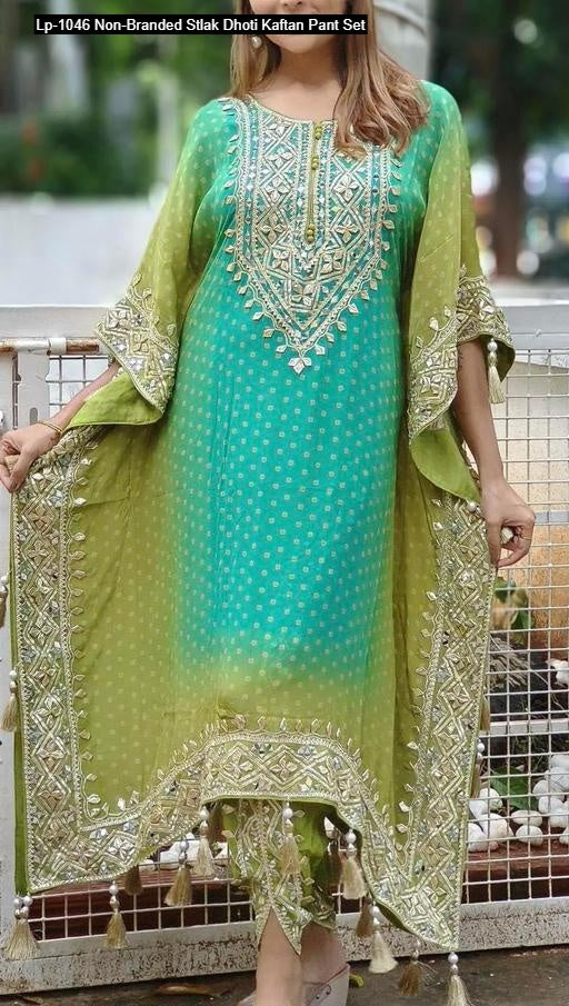 Lp-1046 Non-Branded Stlak Dhoti Kaftan Pant Set