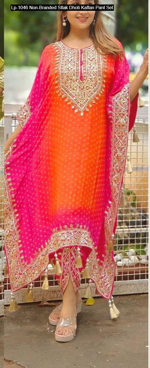 Lp-1046 Non-Branded Stlak Dhoti Kaftan Pant Set
