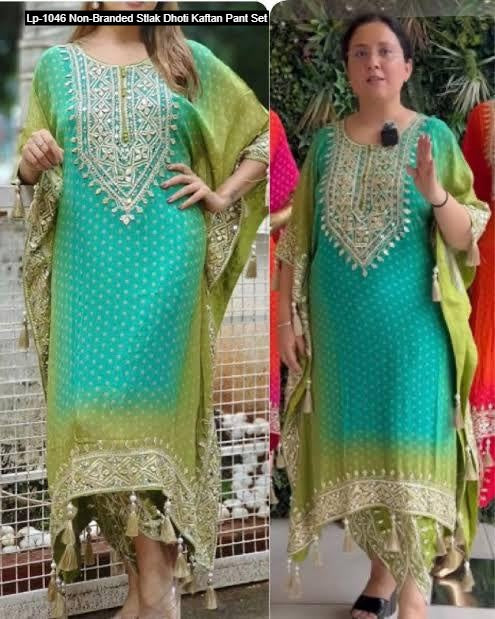 Lp-1046 Non-Branded Stlak Dhoti Kaftan Pant Set