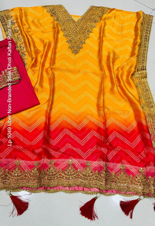 Lp-1049 Uber Non-Branded Stlak Dhoti Kaftan Pant Set
