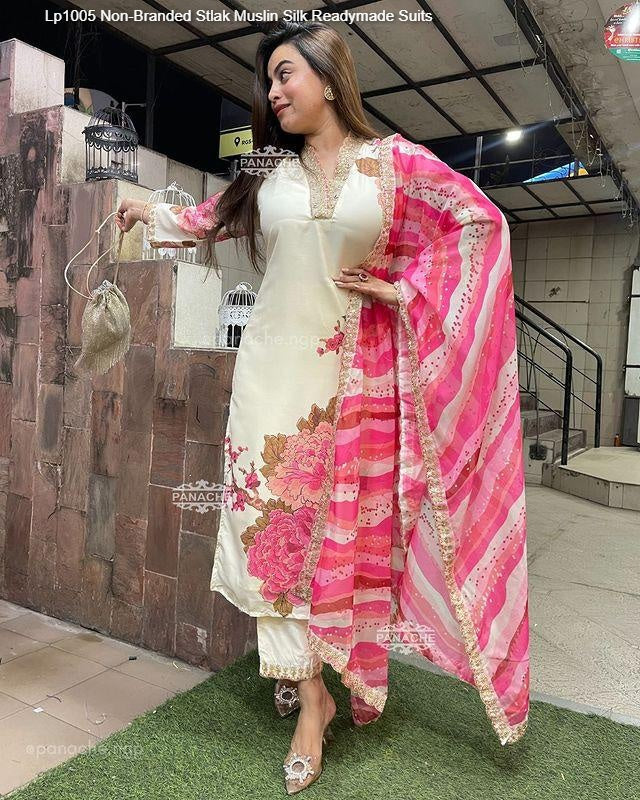 Lp1005 Non-Branded Stlak Muslin Silk Readymade Suits