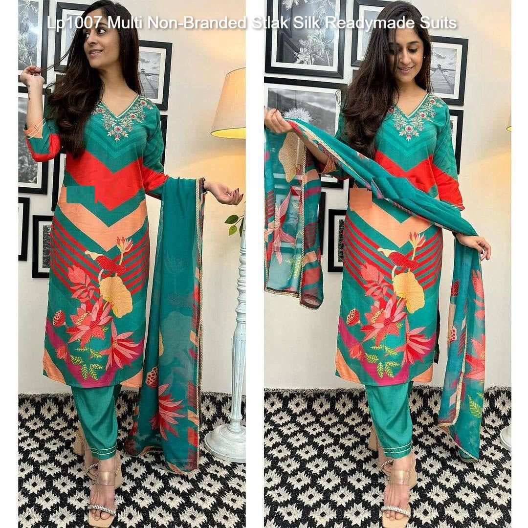 Lp1007 Multi Non-Branded Stlak Silk Readymade Suits