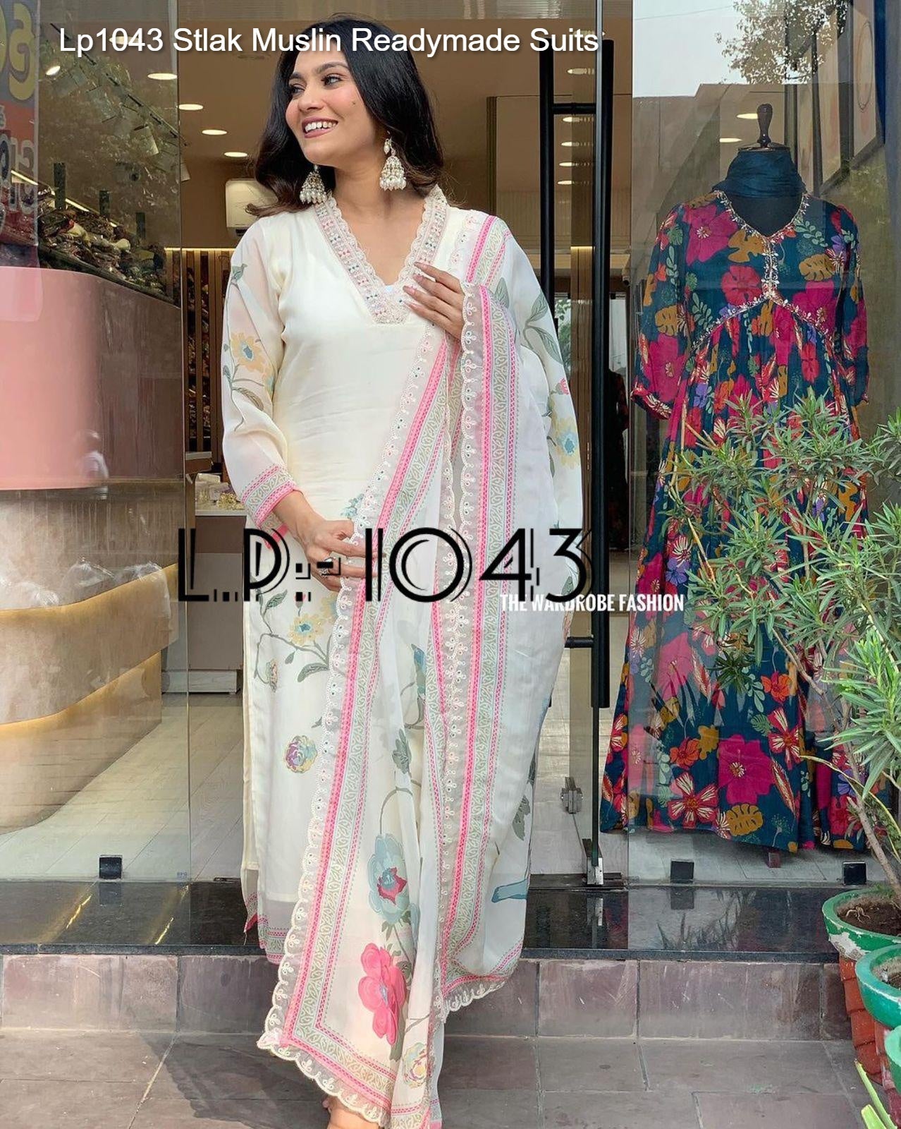 Lp1043 Stlak Muslin Readymade Suits