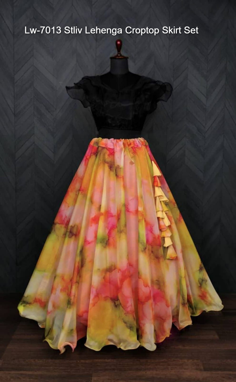 Lw-7013 Stliv Lehenga Croptop Skirt Set