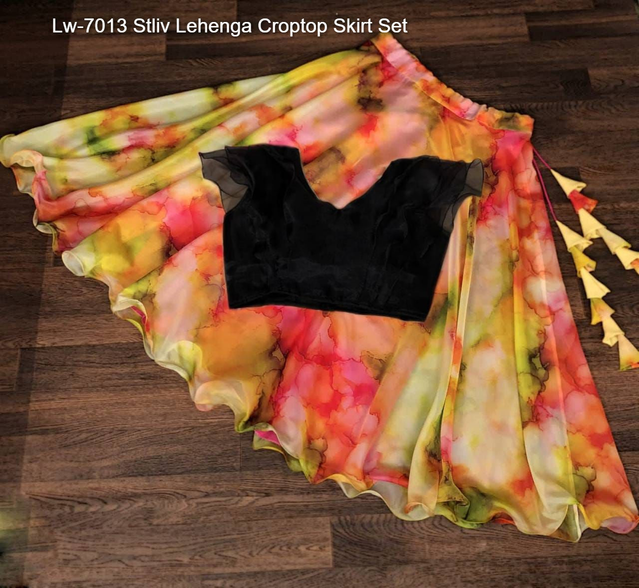 Lw-7013 Stliv Lehenga Croptop Skirt Set