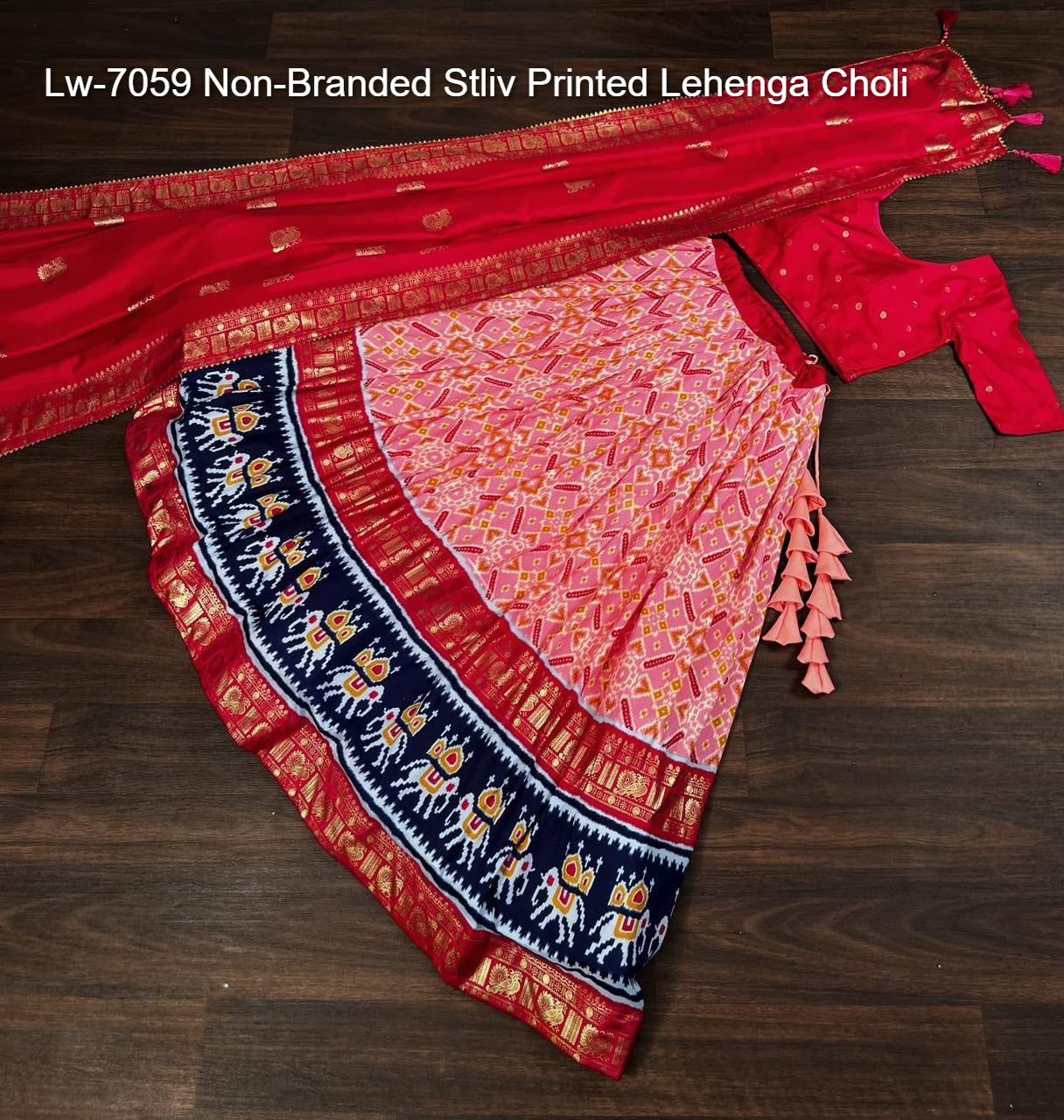 Lw-7059 Non-Branded Stliv Printed Lehenga Choli