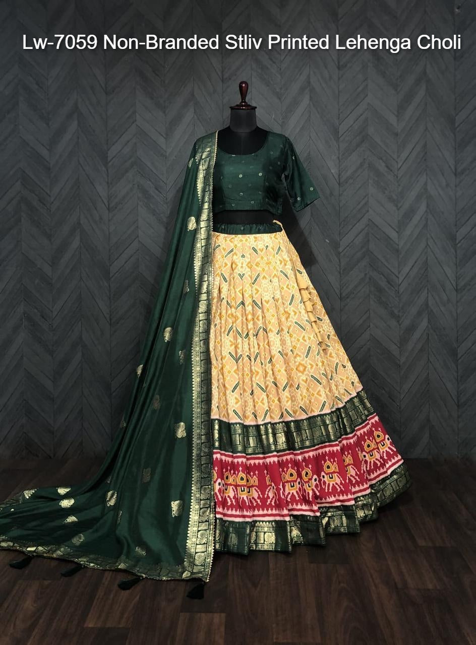 Lw-7059 Non-Branded Stliv Printed Lehenga Choli