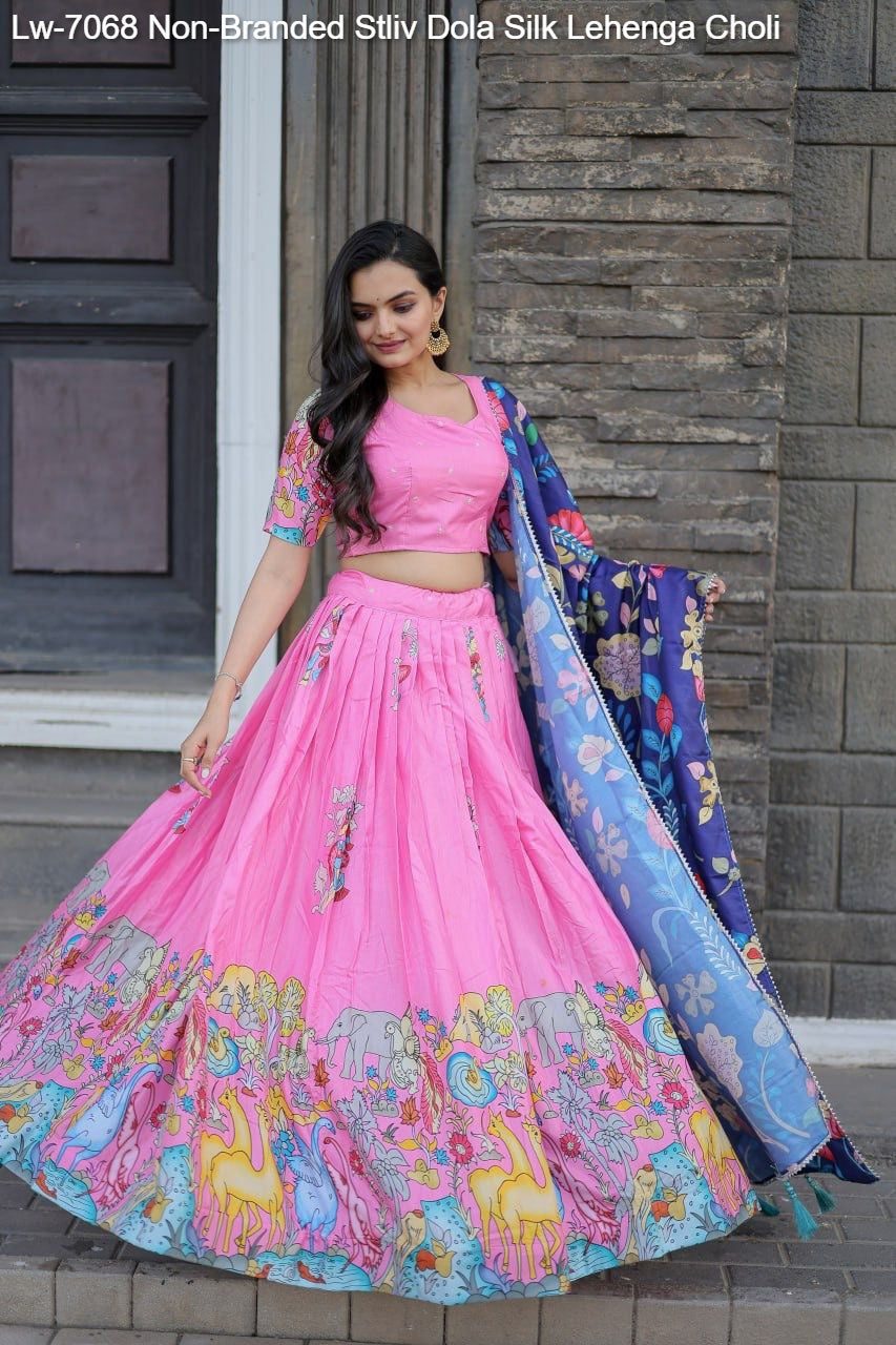 Lw-7068 Non-Branded Stliv Dola Silk Lehenga Choli