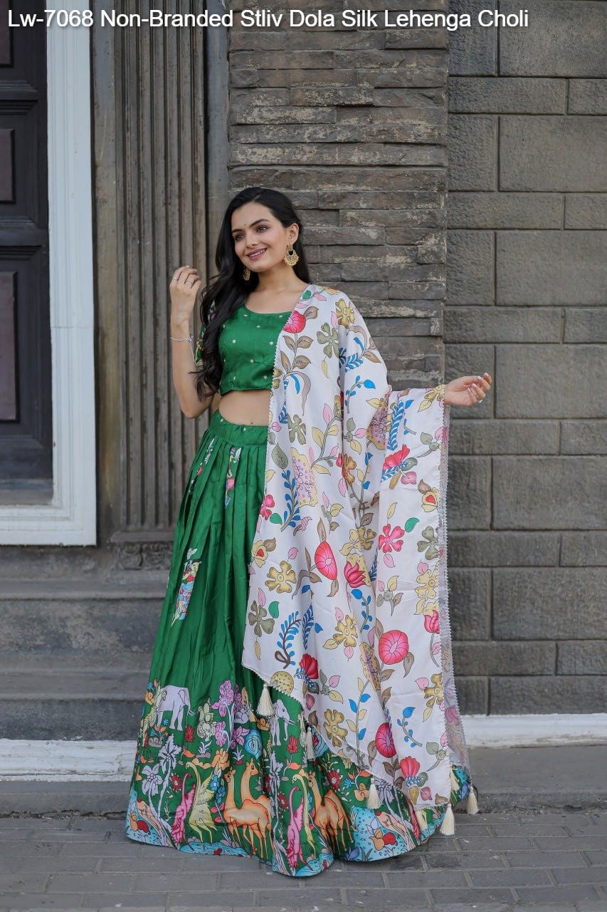 Lw-7068 Non-Branded Stliv Dola Silk Lehenga Choli