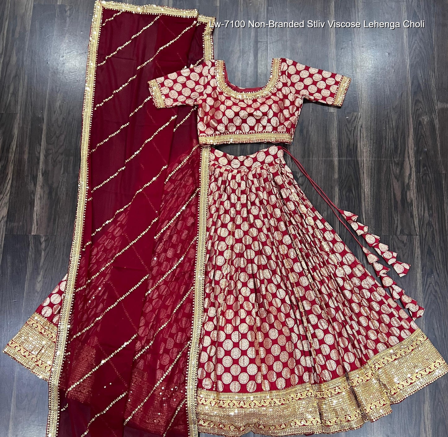 Lw-7100 Non-Branded Stliv Viscose Lehenga Choli