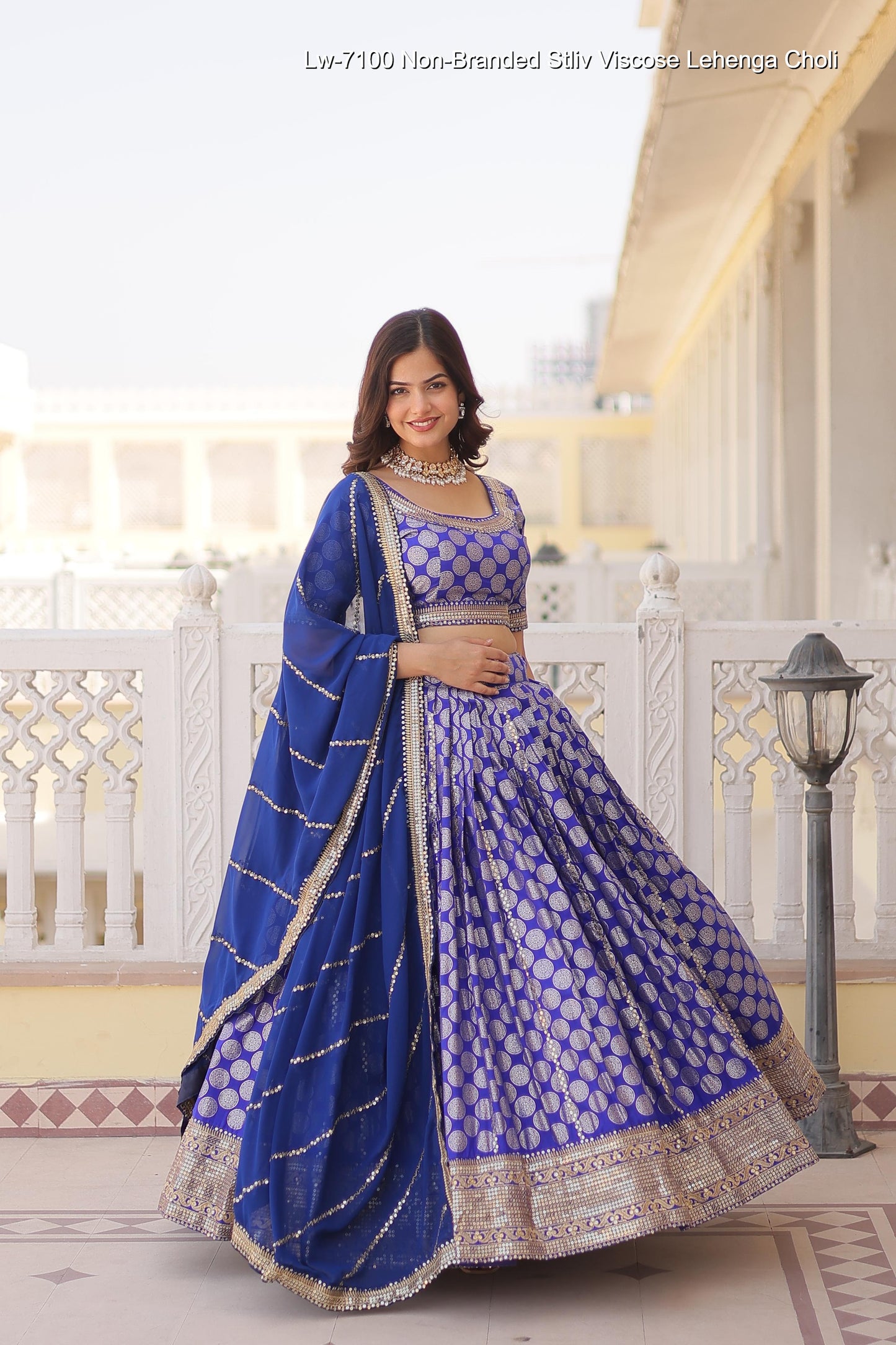 Lw-7100 Non-Branded Stliv Viscose Lehenga Choli