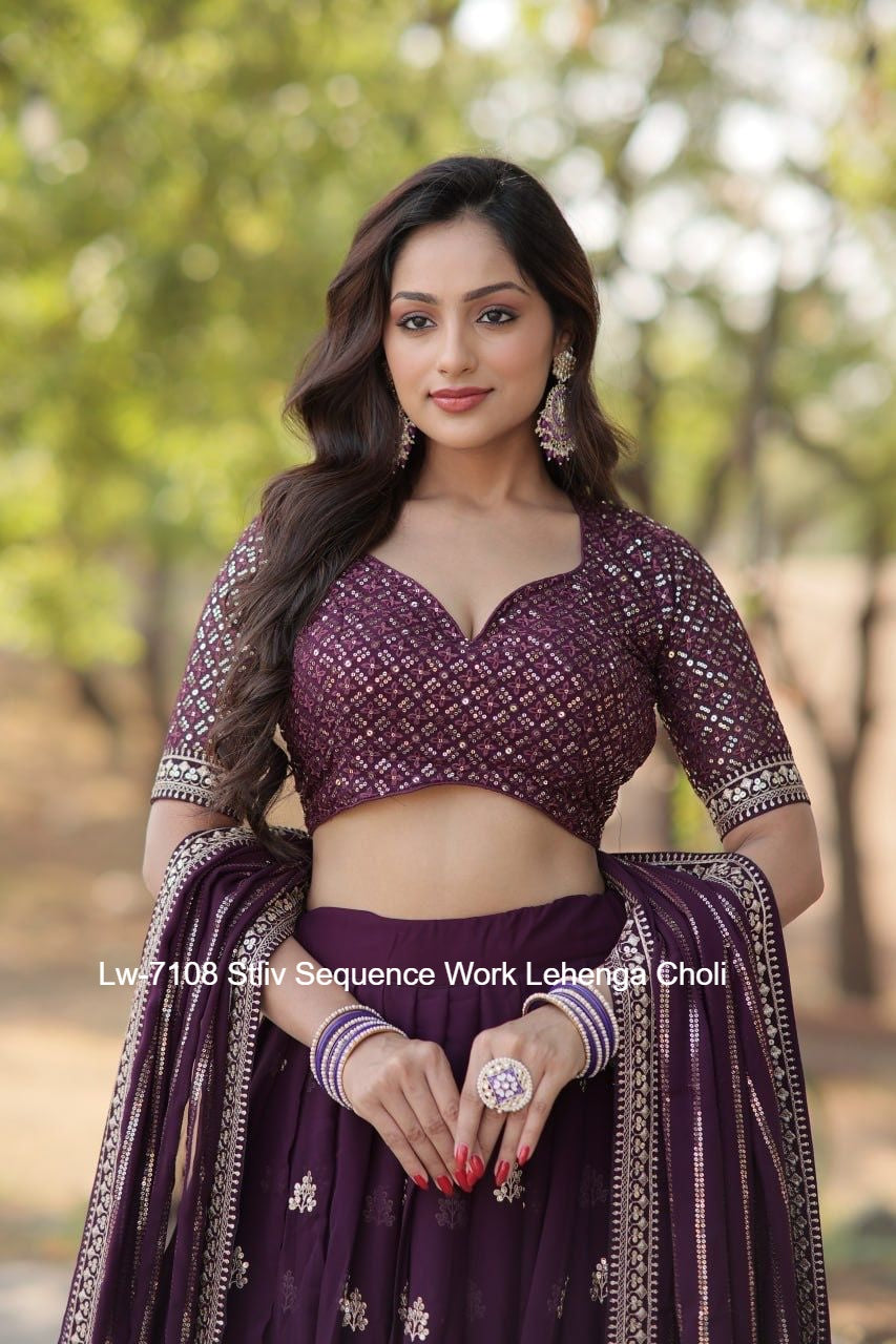 Lw-7108 Stliv Sequence Work Lehenga Choli