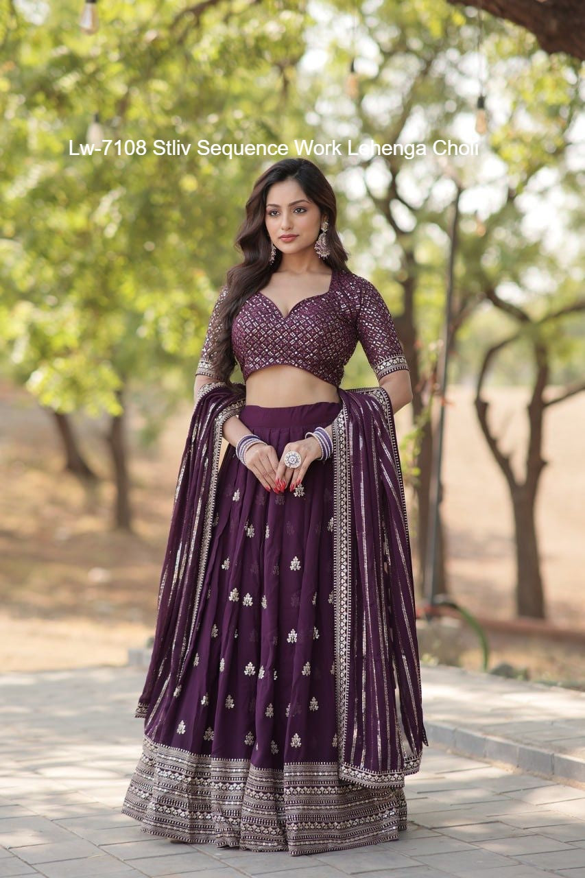 Lw-7108 Stliv Sequence Work Lehenga Choli