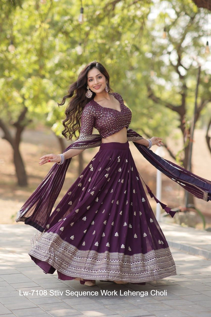 Lw-7108 Stliv Sequence Work Lehenga Choli