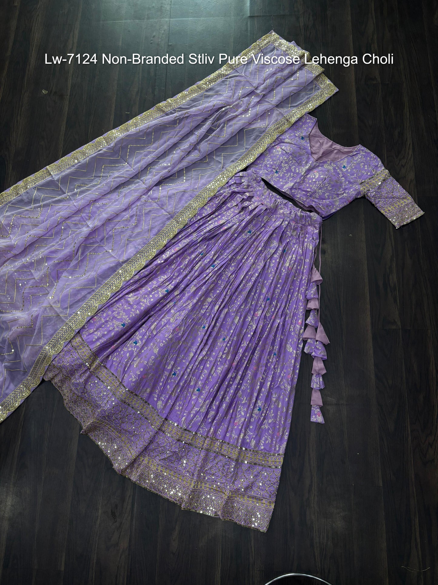 Lw-7124 Non-Branded Stliv Pure Viscose Lehenga Choli