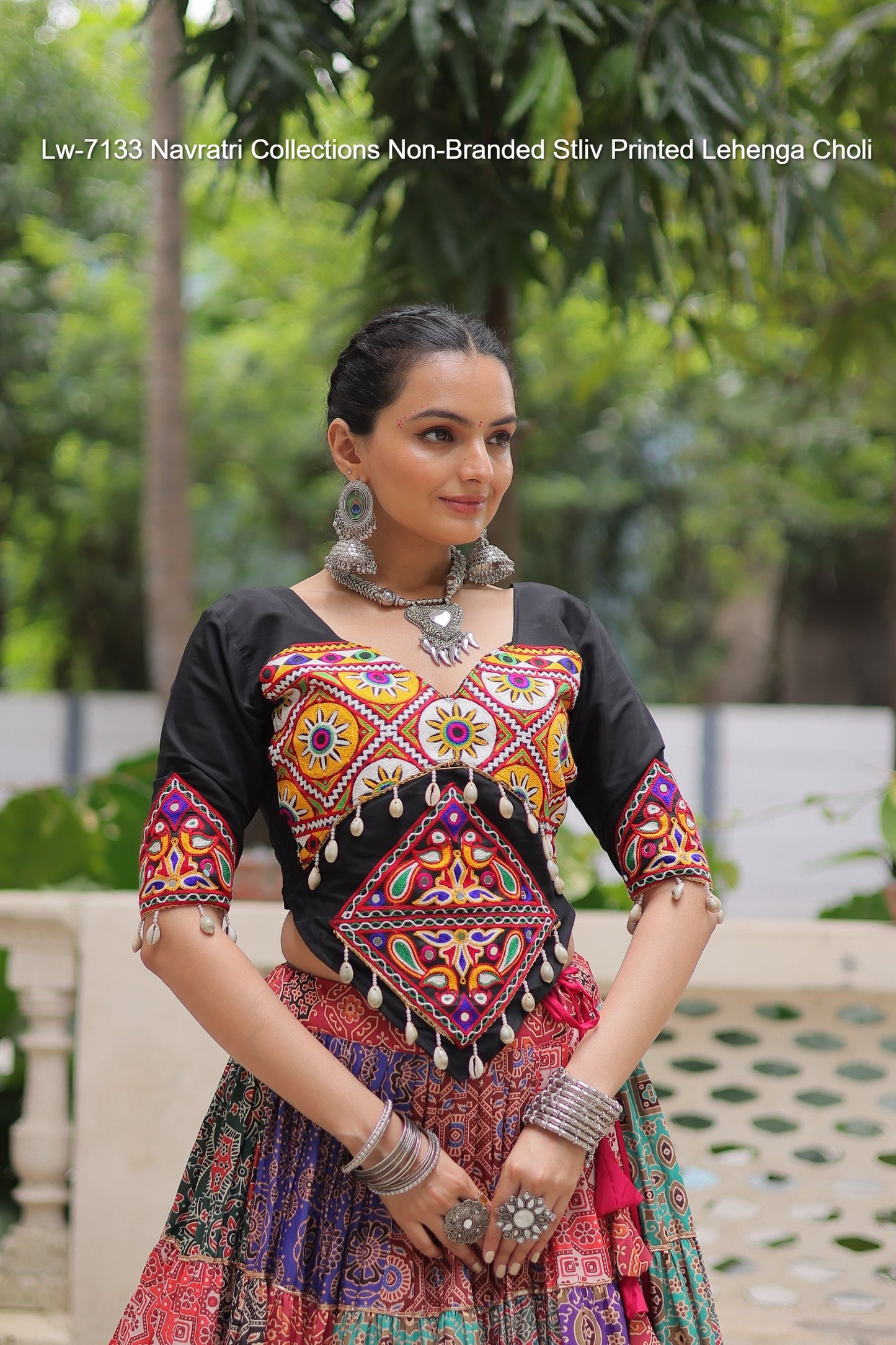 Lw-7133 Navratri Collections Non-Branded Stliv Printed Readymade Lehenga Choli