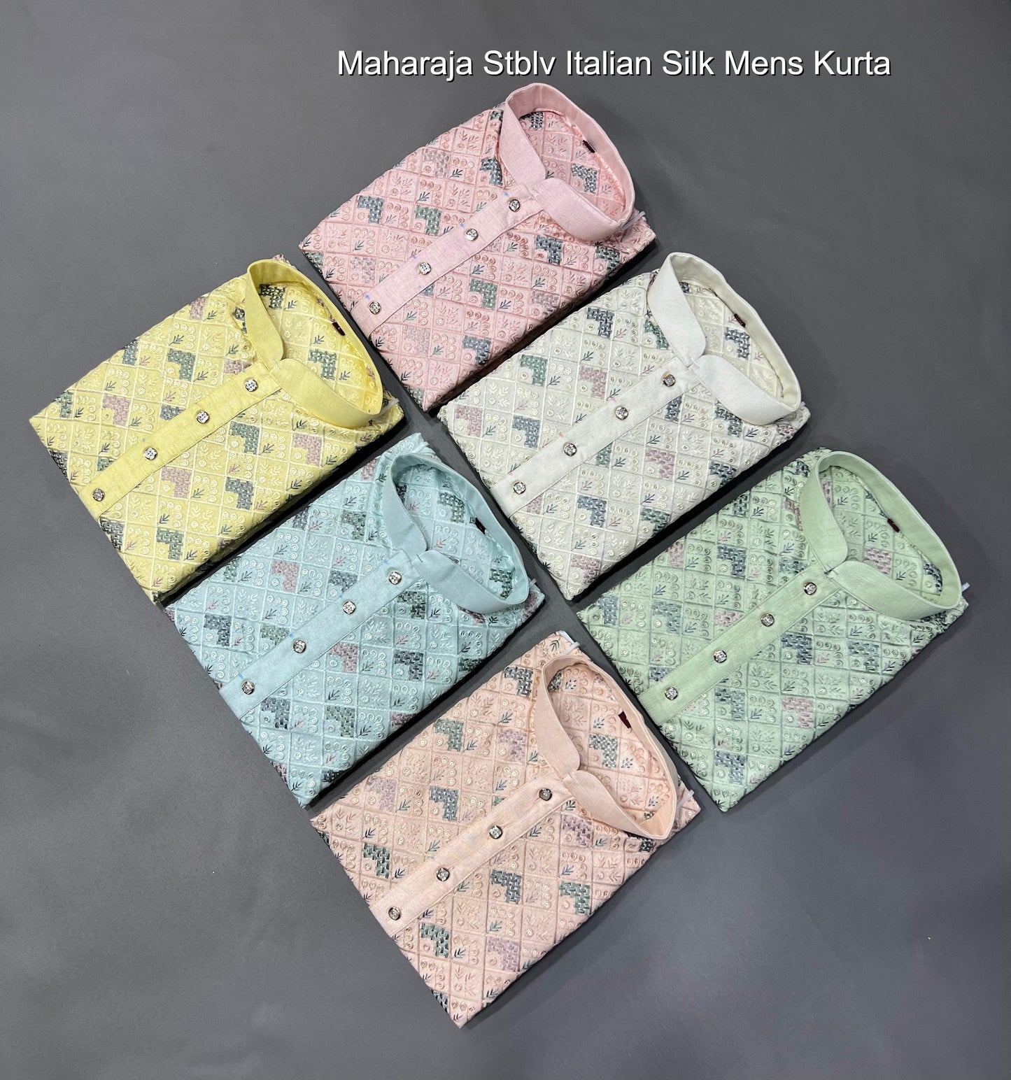 Maharaja Stblv Italian Silk Mens Kurta