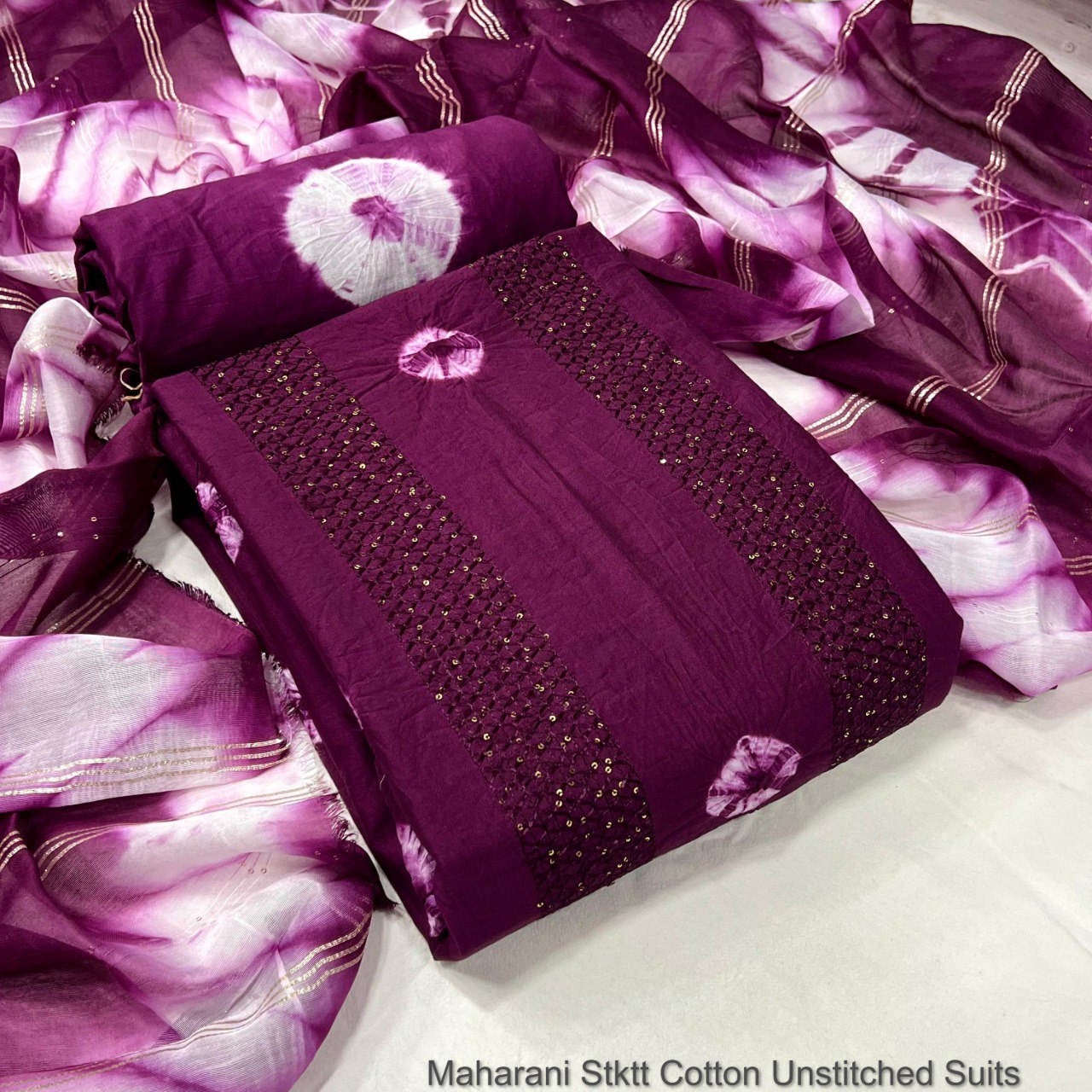 Maharani Stktt Cotton Unstitched Suits