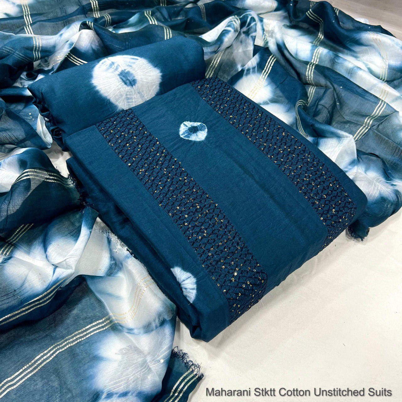 Maharani Stktt Cotton Unstitched Suits