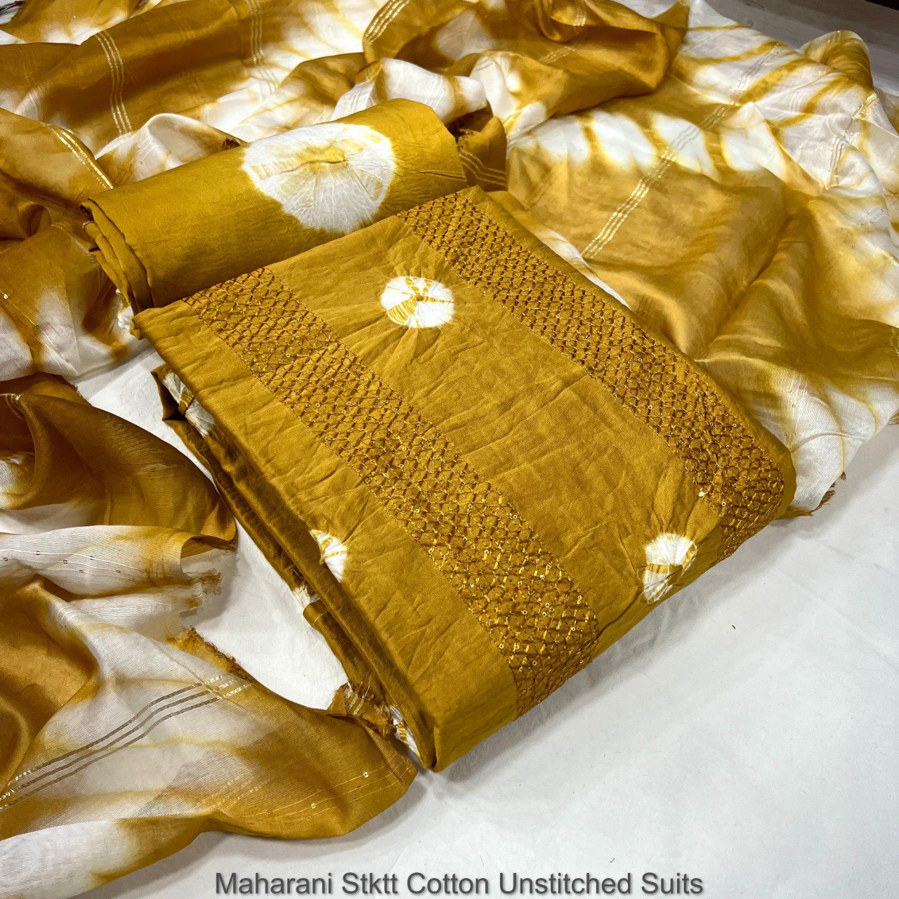 Maharani Stktt Cotton Unstitched Suits