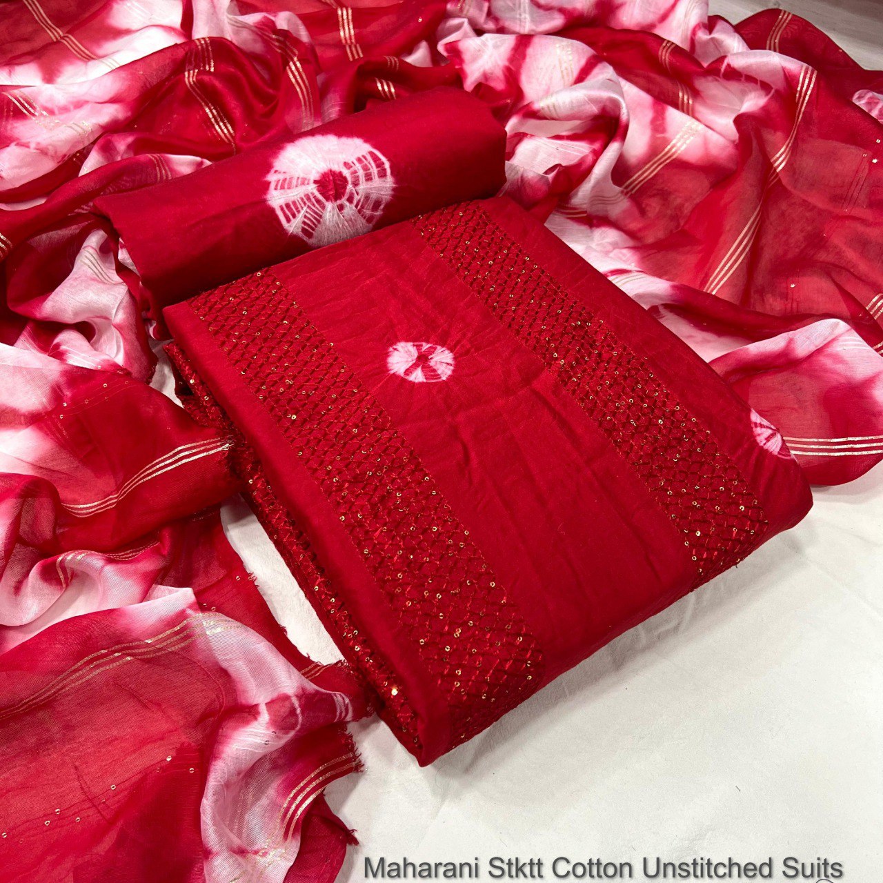 Maharani Stktt Cotton Unstitched Suits