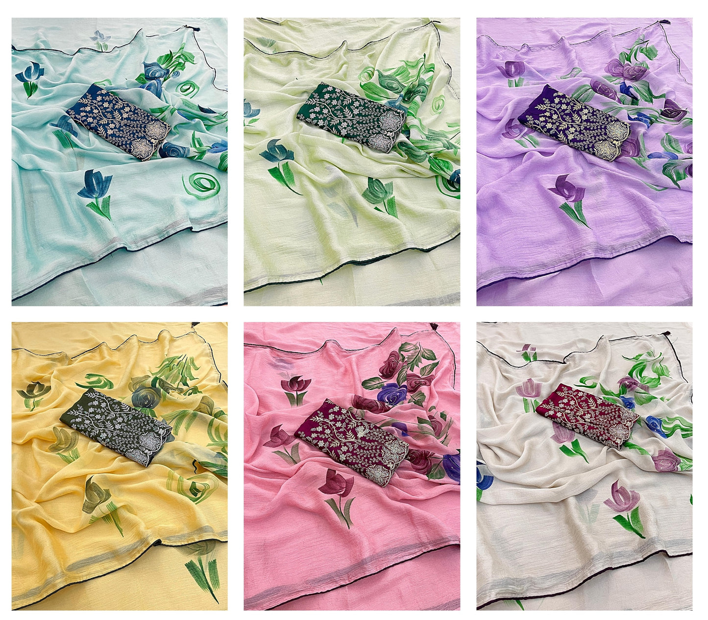 Mahek 2 Non-Branded Stvan Rangoli Sarees