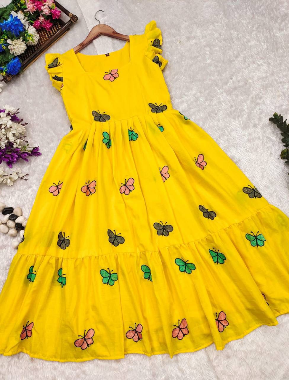 Maska Cotton 1809 Yellow Qubo Butterfly One Piece