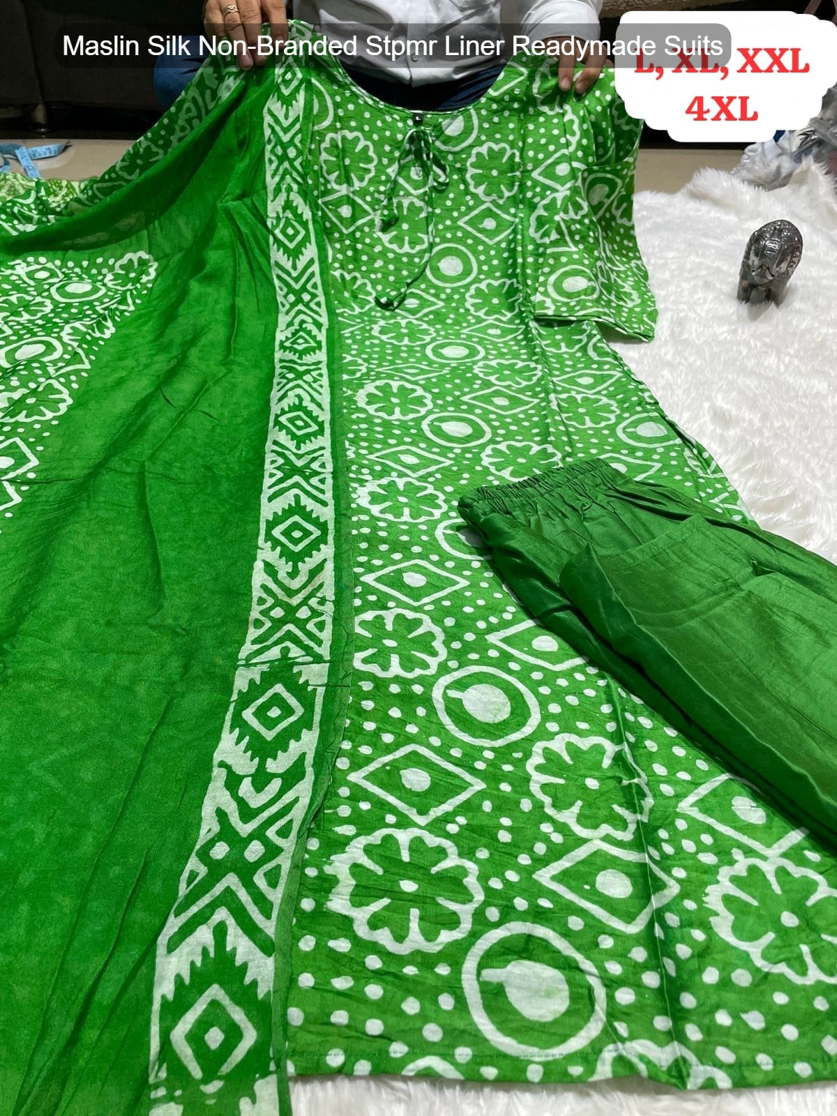 Maslin Silk Non-Branded Stpmr Liner Readymade Suits