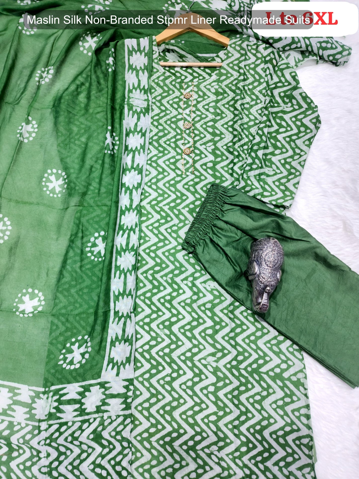 Maslin Silk Non-Branded Stpmr Liner Readymade Suits