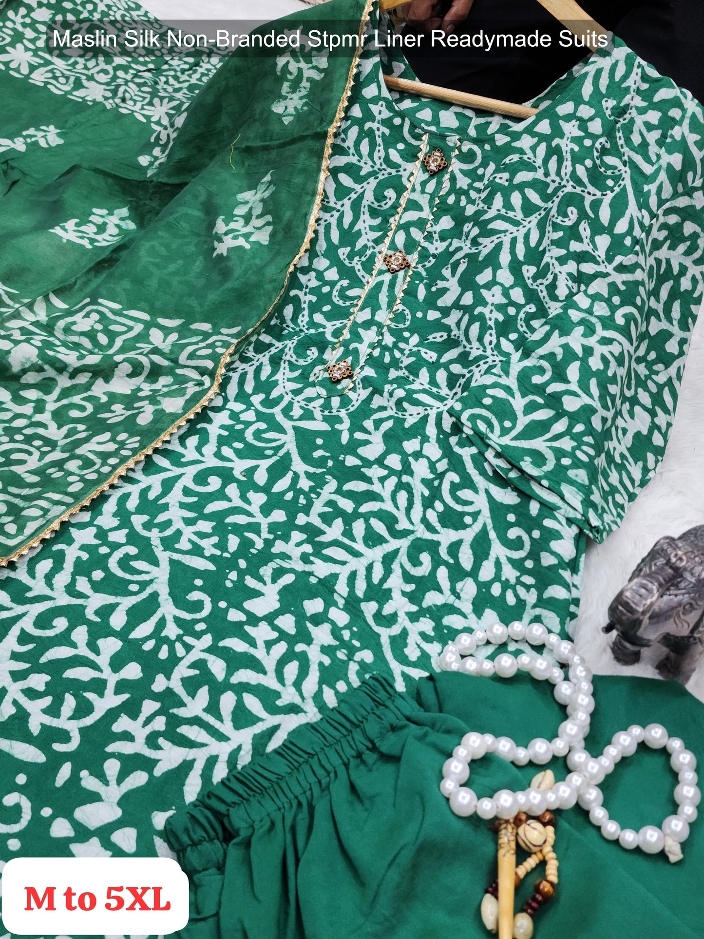 Maslin Silk Non-Branded Stpmr Liner Readymade Suits