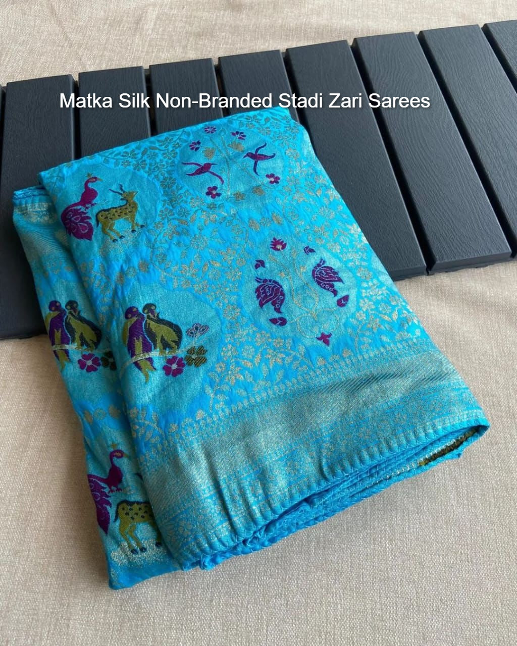 Matka Silk Non-Branded Stadi Zari Sarees