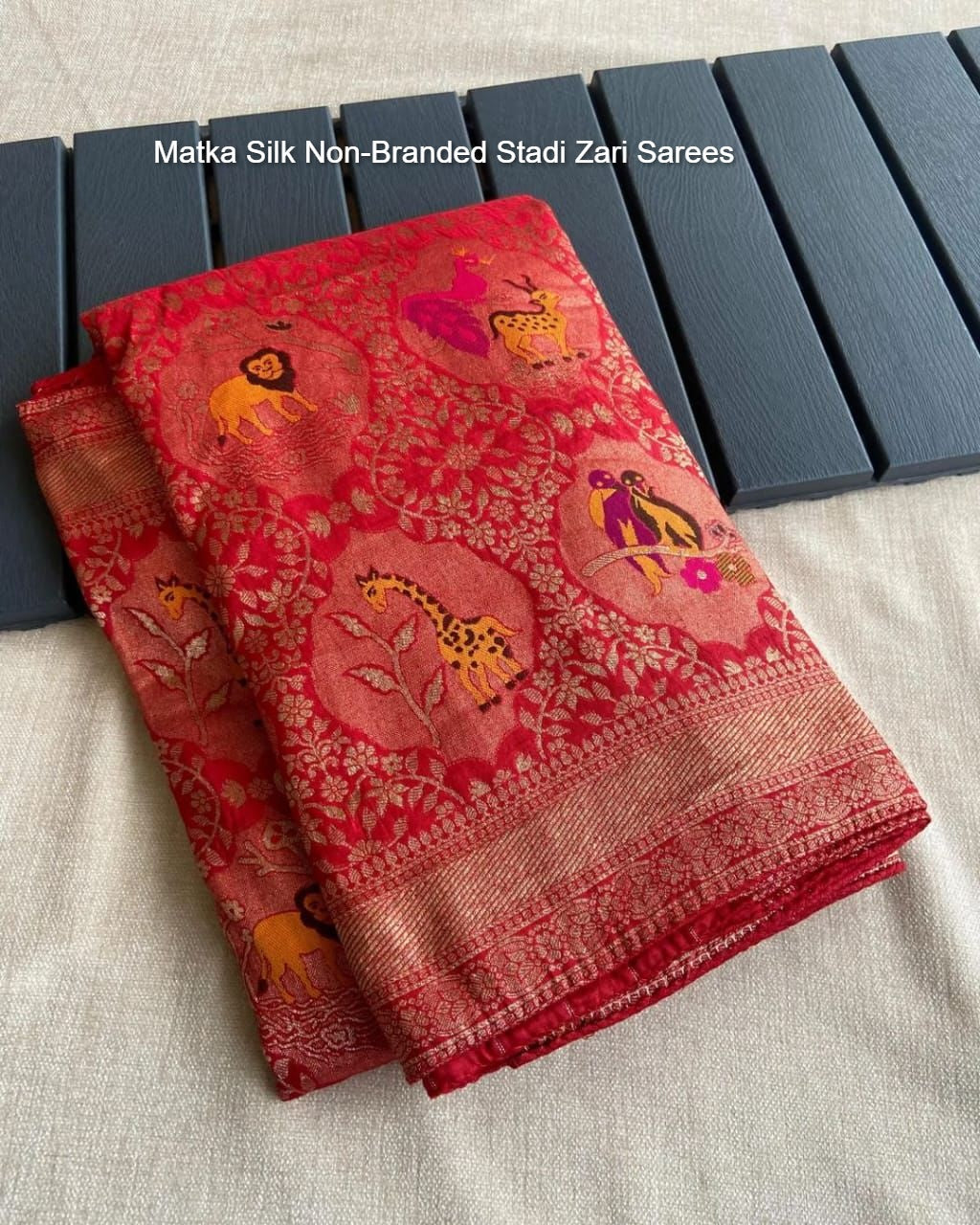 Matka Silk Non-Branded Stadi Zari Sarees