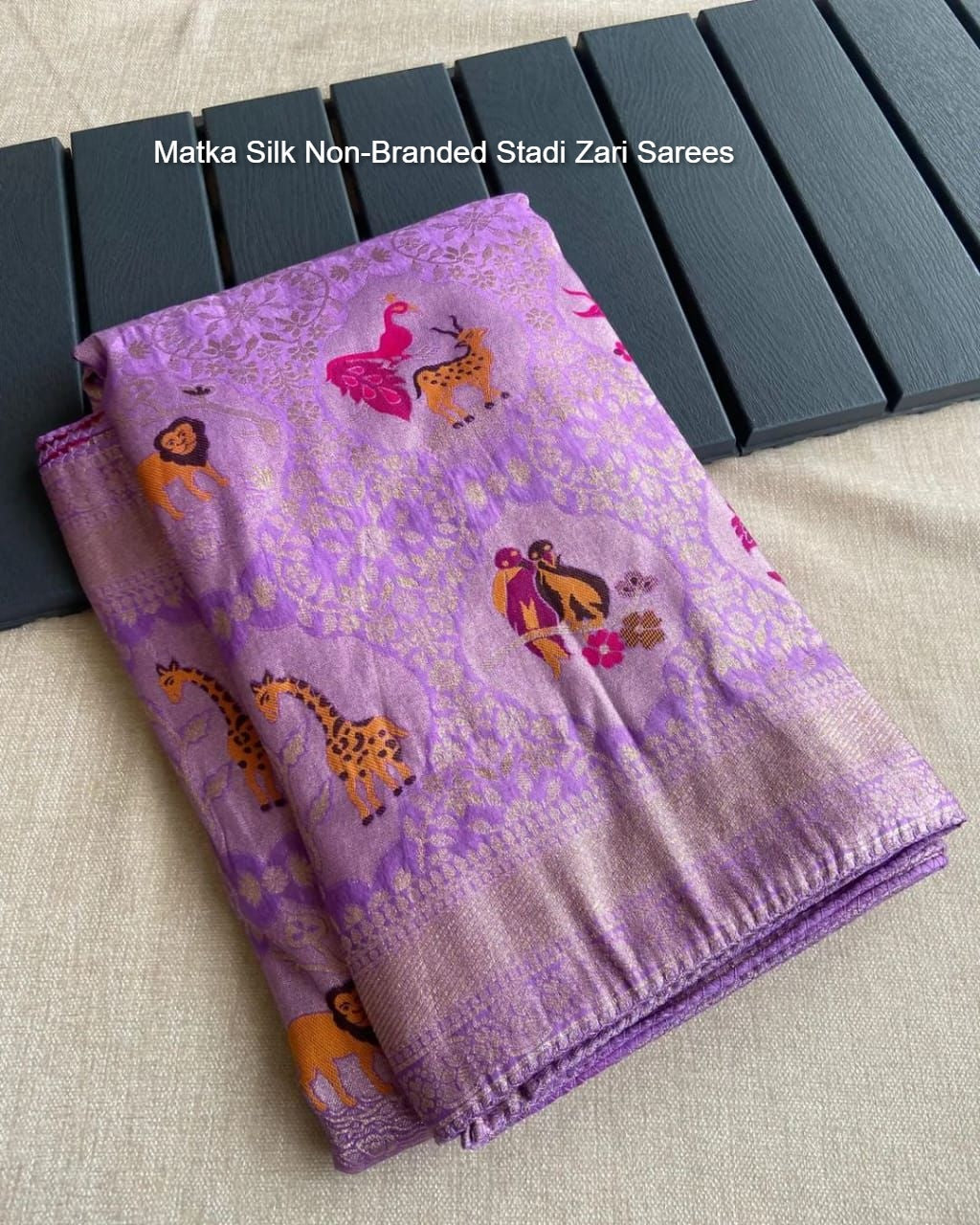 Matka Silk Non-Branded Stadi Zari Sarees