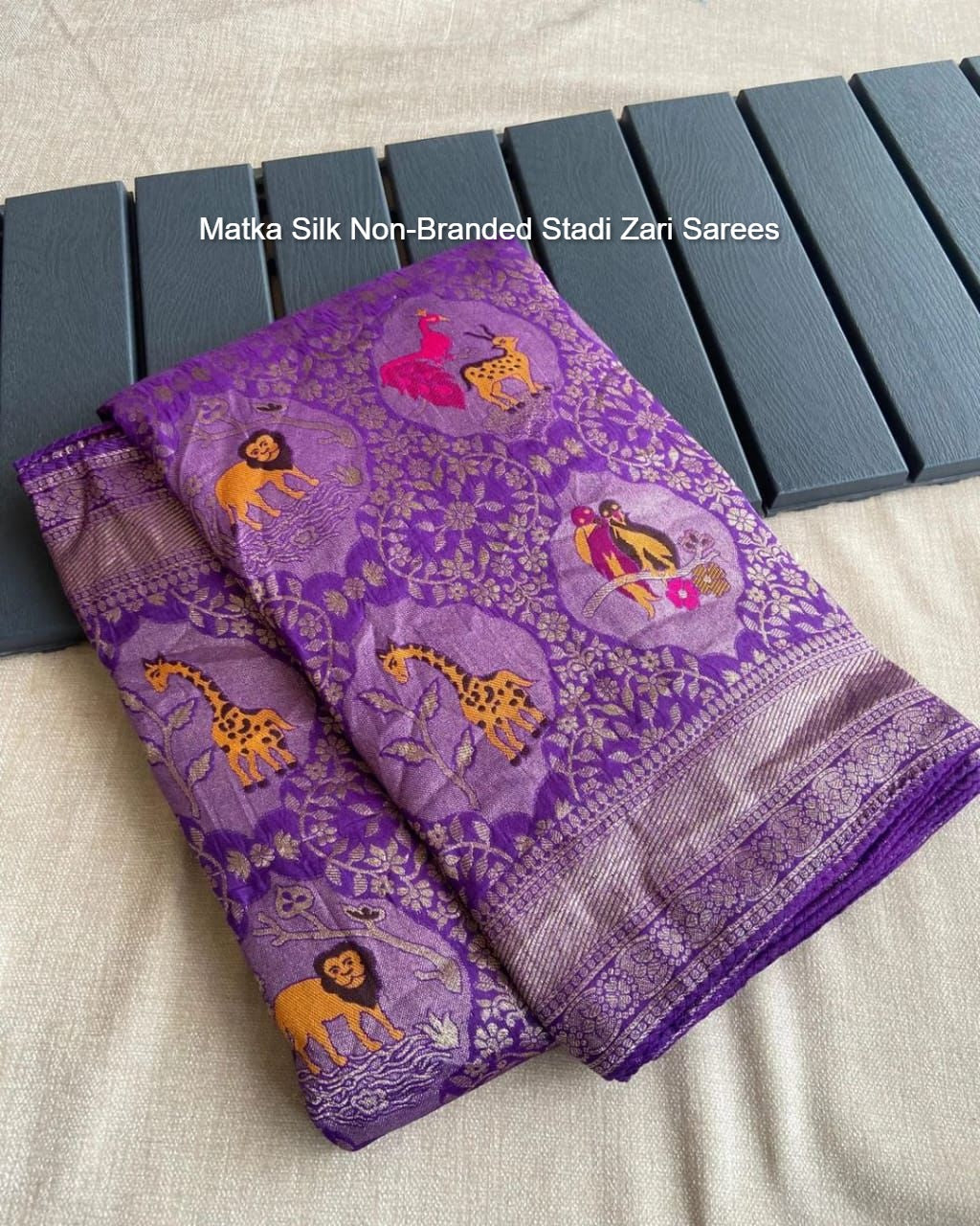 Matka Silk Non-Branded Stadi Zari Sarees