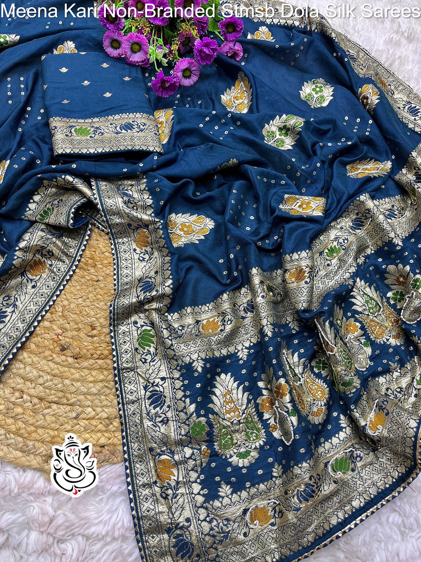 Meena Kari Non-Branded Stmsb Dola Silk Sarees