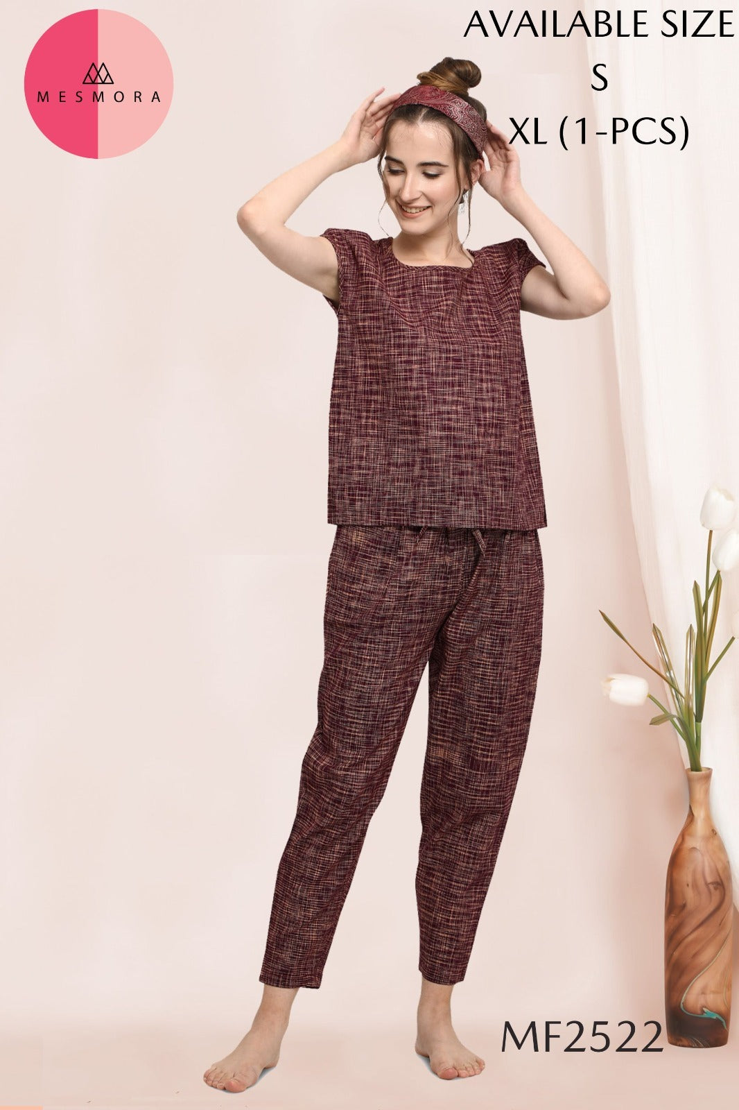 Mf2522 Msm Cotton Night Suits
