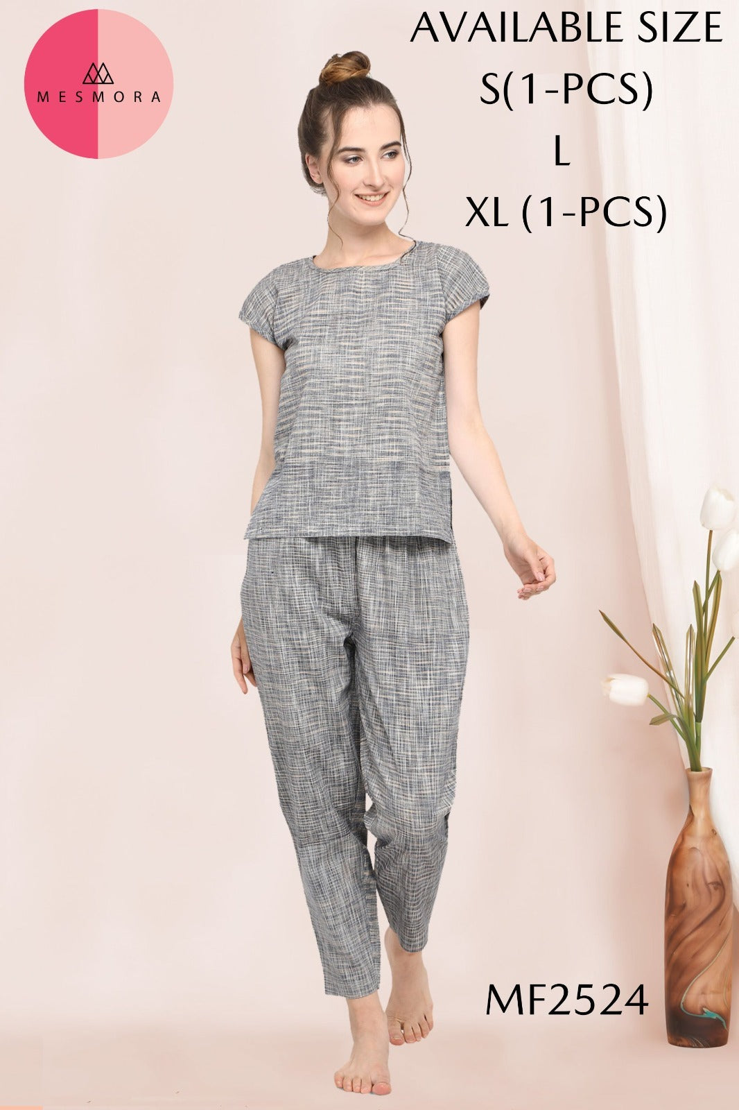 Mf2524 Msm Cotton Night Suits