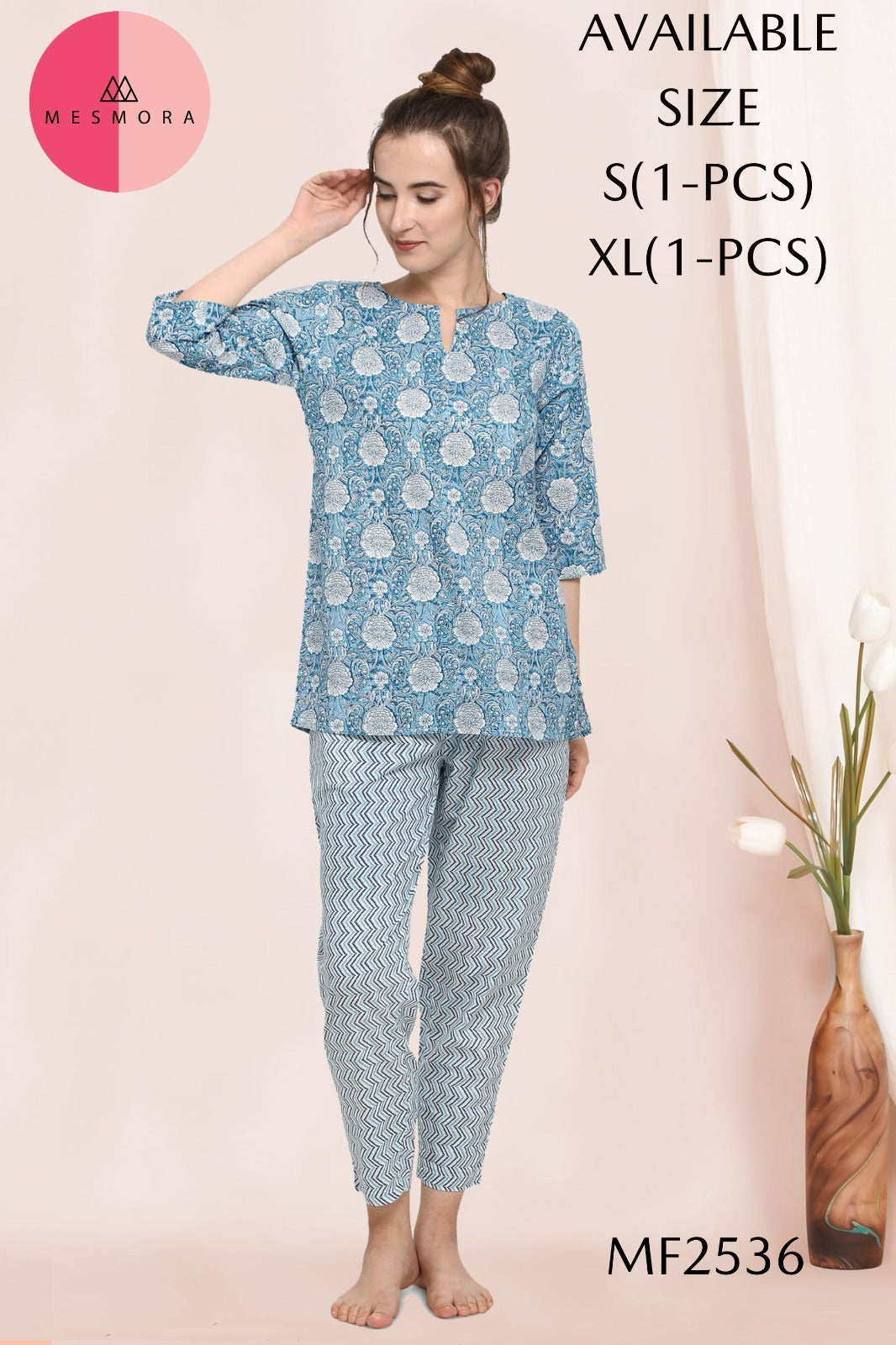 Mf2536 Msm Cotton Night Suits
