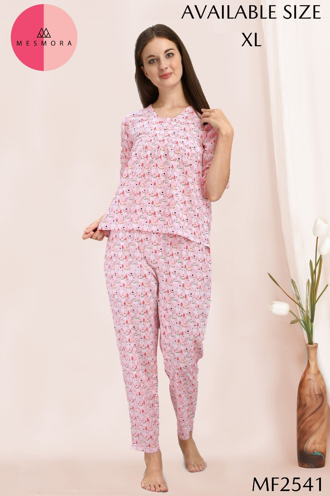 Mf2541 Msm Cotton Night Suits
