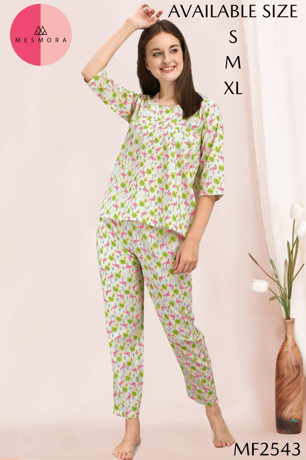 Mf2543 Msm Cotton Night Suits