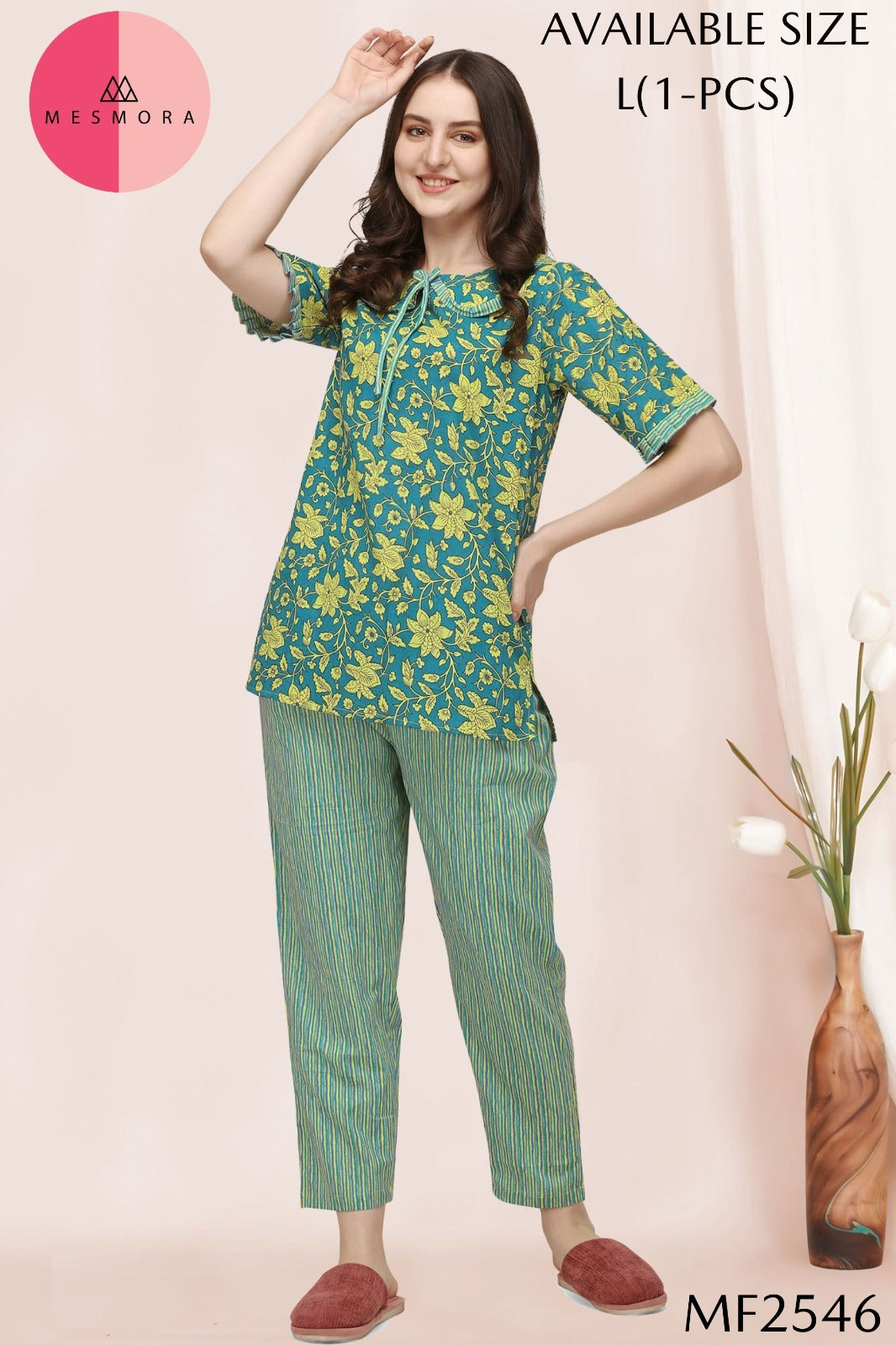 Mf2546 Msm Cotton Night Suits