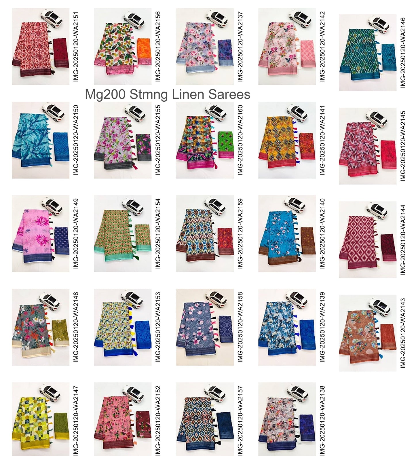 Mg200 Stmng Linen Sarees