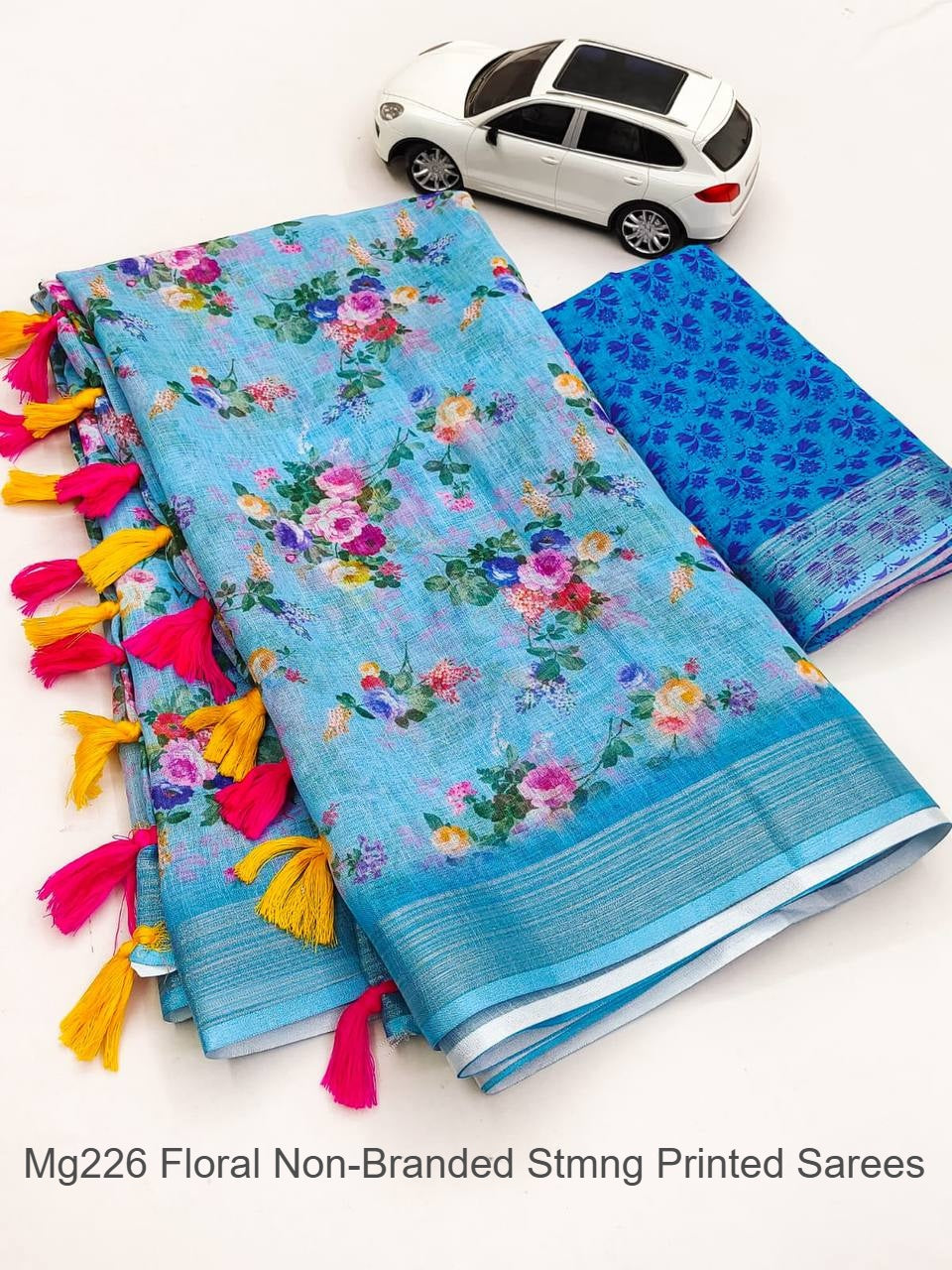 Mg226 Floral Non-Branded Stmng Printed Sarees