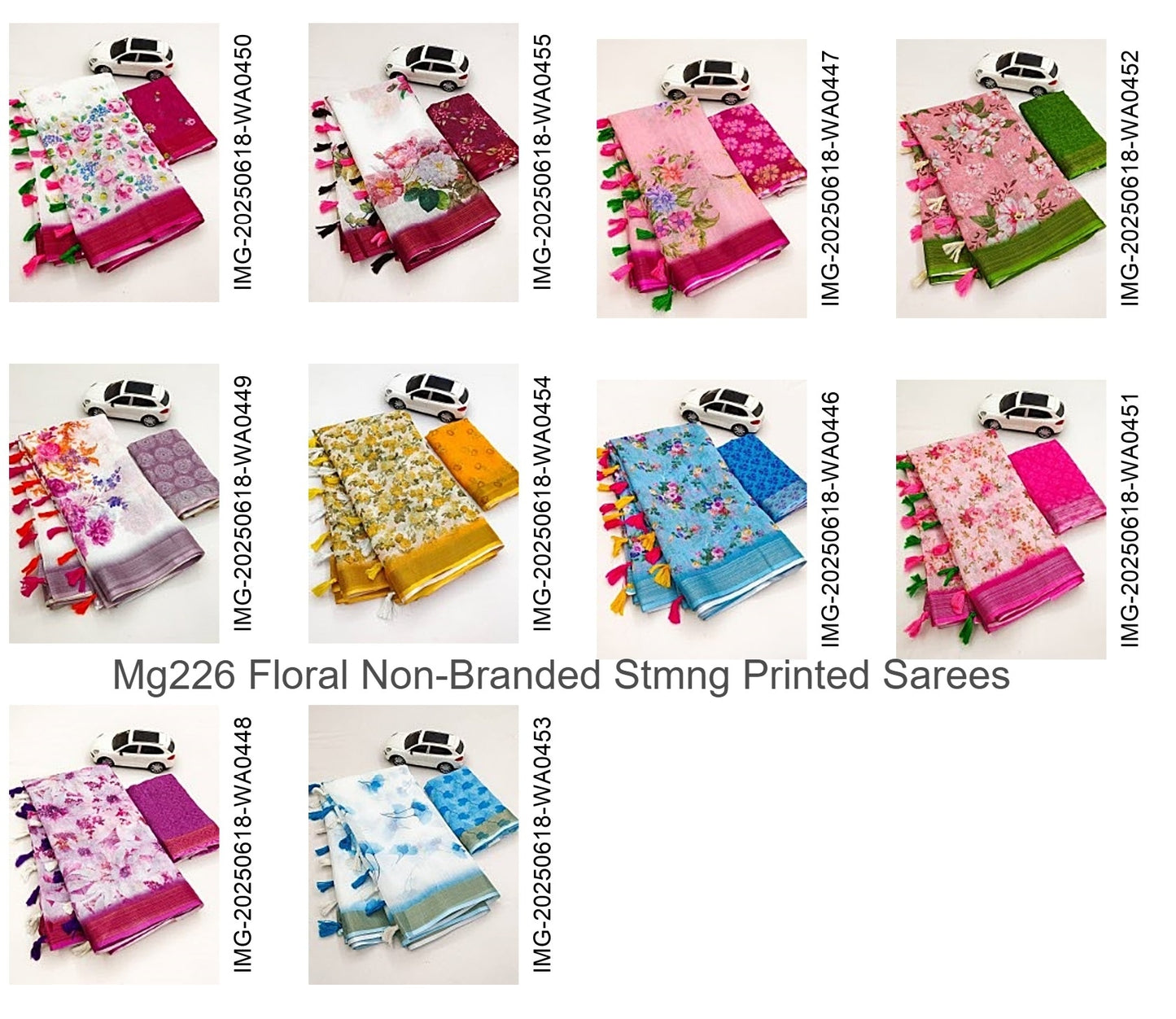 Mg226 Floral Non-Branded Stmng Printed Sarees