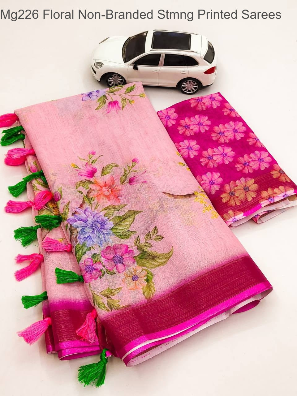 Mg226 Floral Non-Branded Stmng Printed Sarees