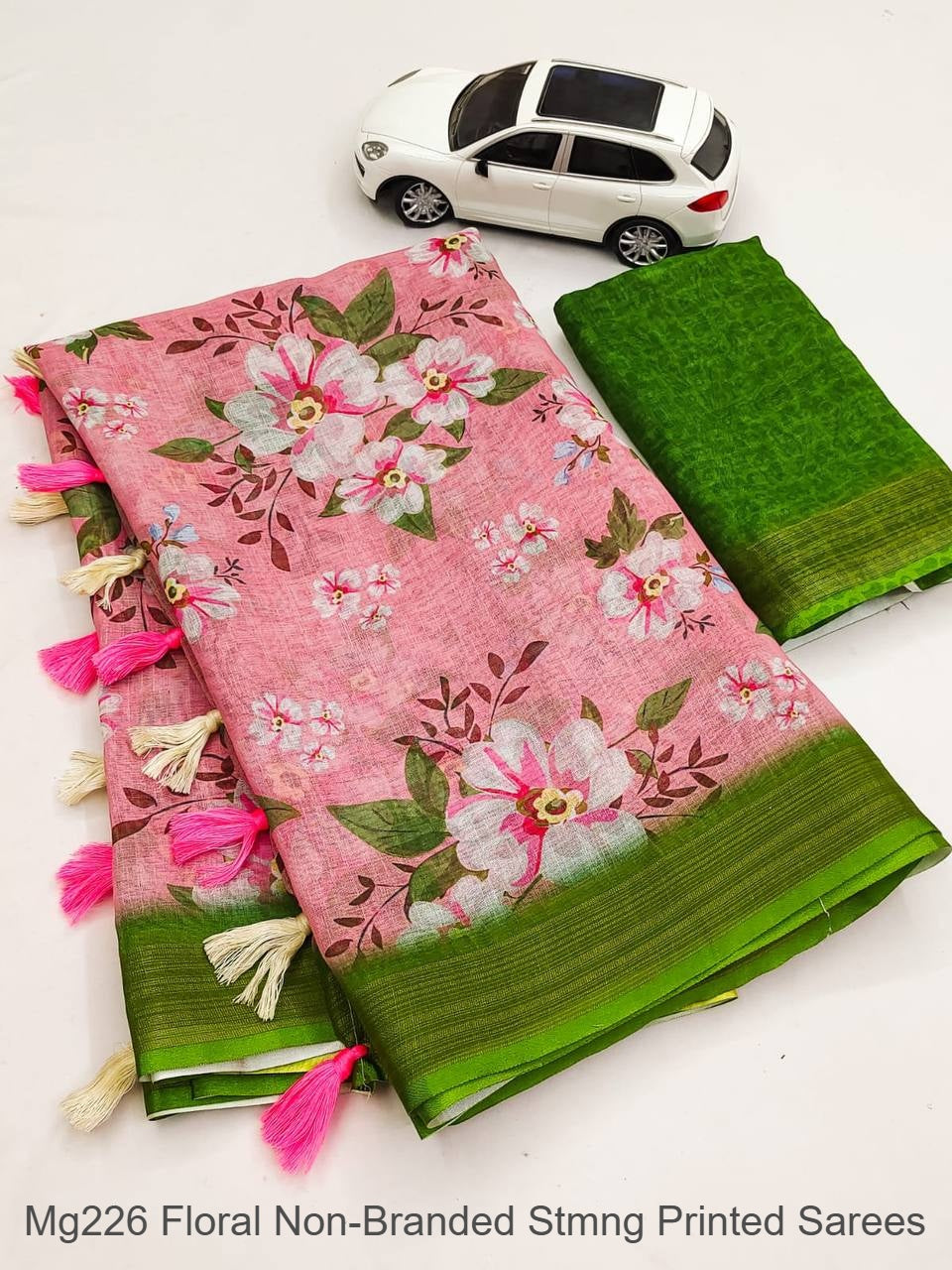 Mg226 Floral Non-Branded Stmng Printed Sarees